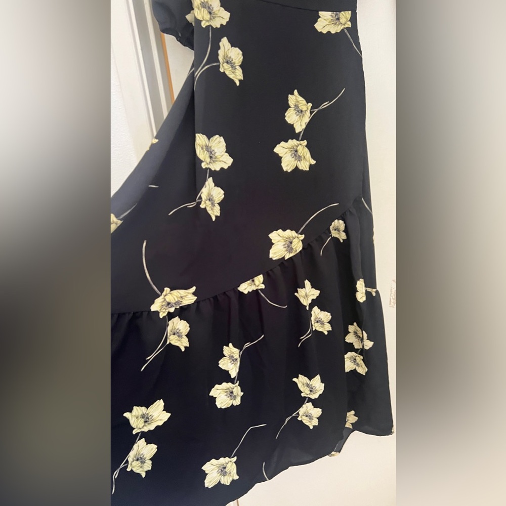 Bar iii floral wrap dress